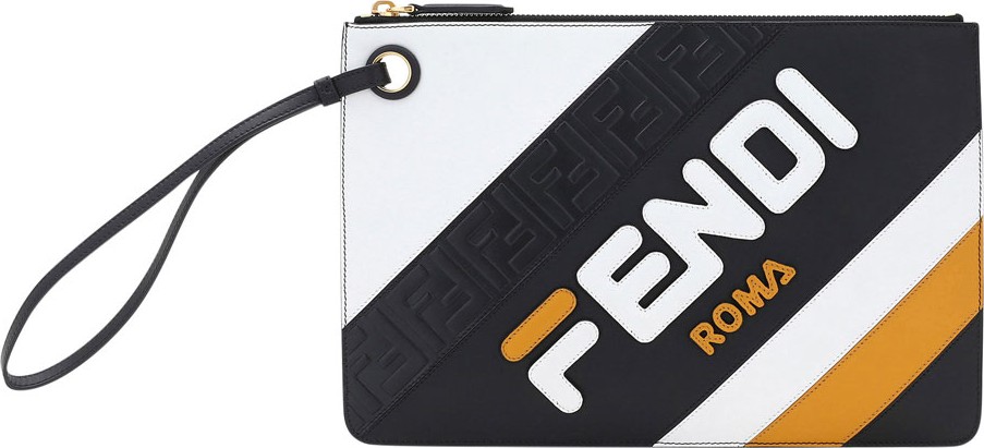 Fendi Fendi Mania Medium Flat Clutch Bag