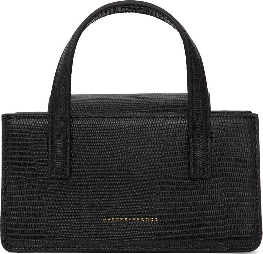 Marge Sherwood Black Lizard Mini Grandma Bag