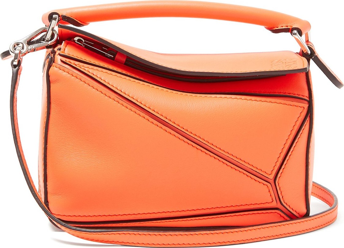 LOEWE Puzzle mini grained-leather cross-body bag