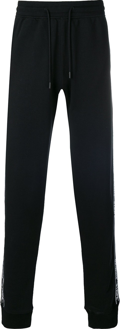 Off White side stripe logo track trousers