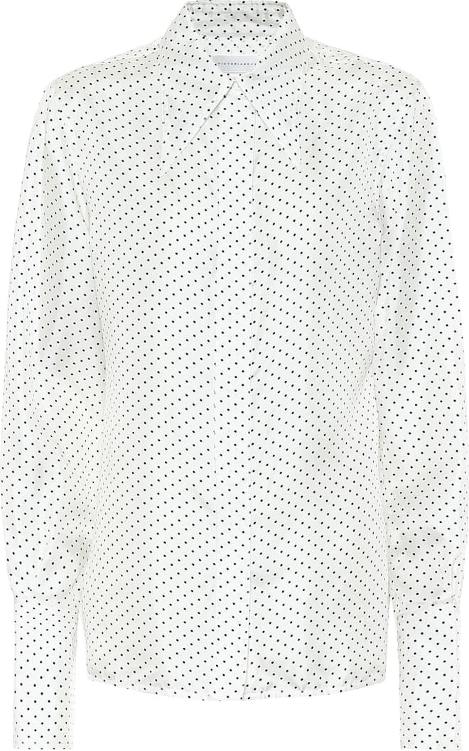Victoria Beckham Polka-dot silk-satin blouse