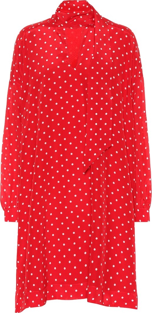 Balenciaga Polka-dot silk dress