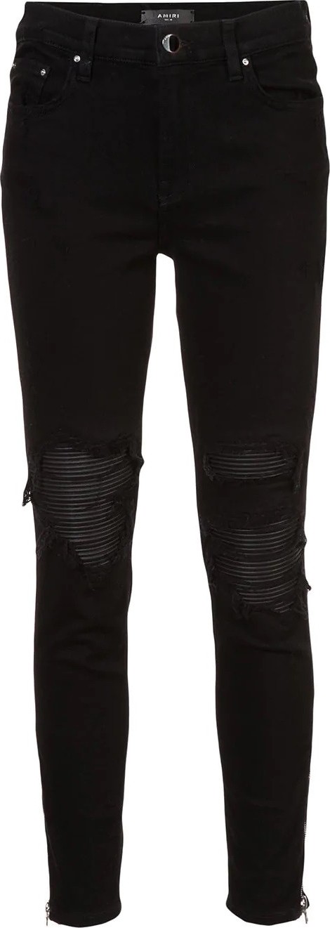 Amiri MX1 Leather Patch Jeans