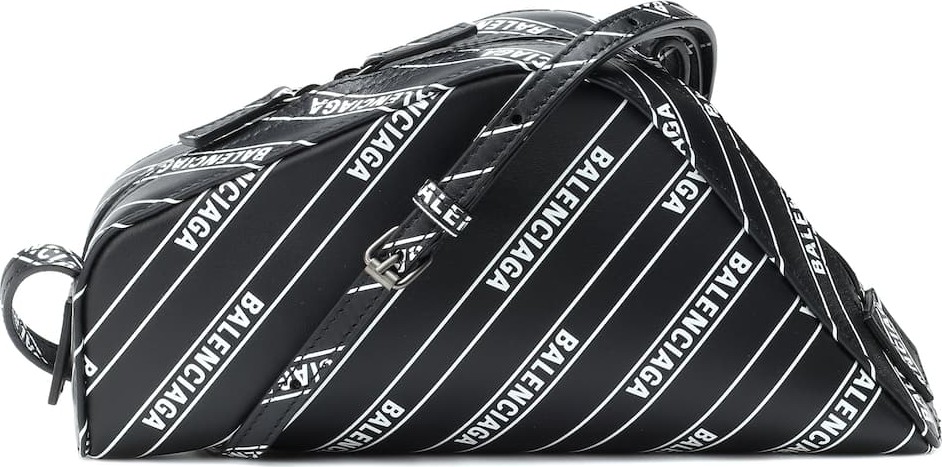 Balenciaga Car Logo leather shoulder bag