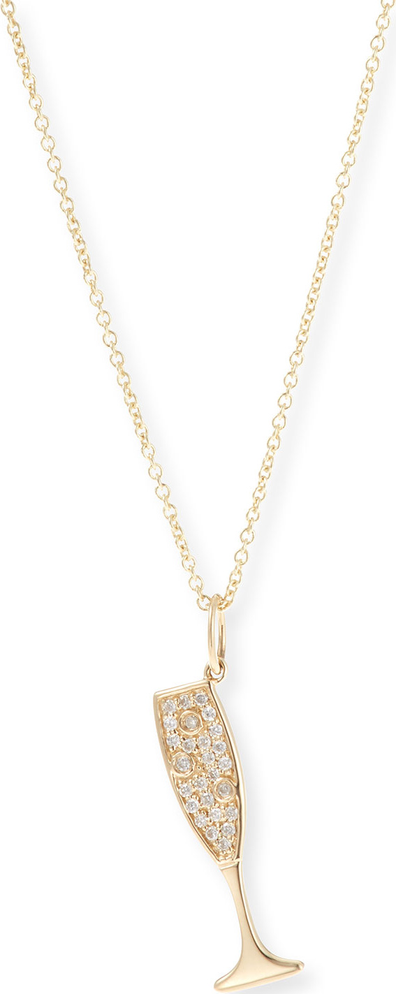 Sydney Evan 14k Champagne Pendant Necklace w/ Diamonds
