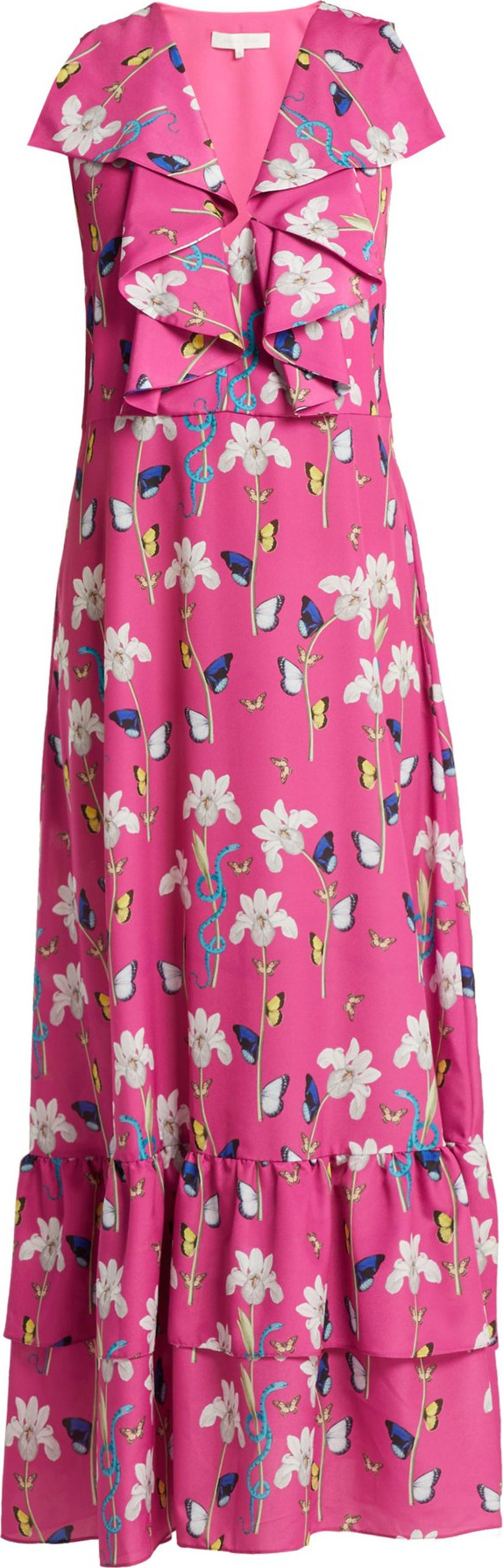 Borgo De Nor Carlotta crepe maxi dress