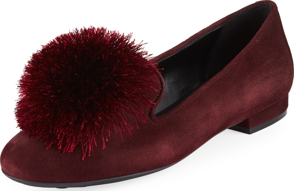Sesto Meucci Kasen Pompom Loafers