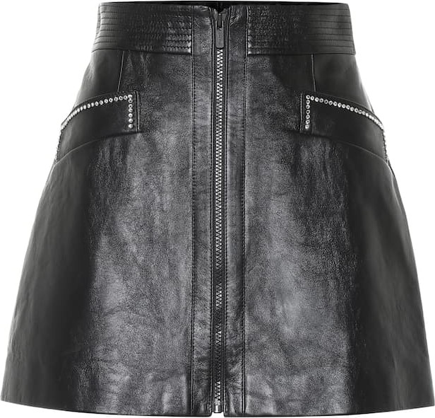 Miu Miu Leather miniskirt