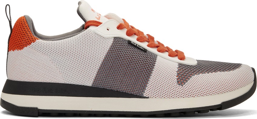 Ps By Paul Smith White Recycled Knit Rappid Sneakers