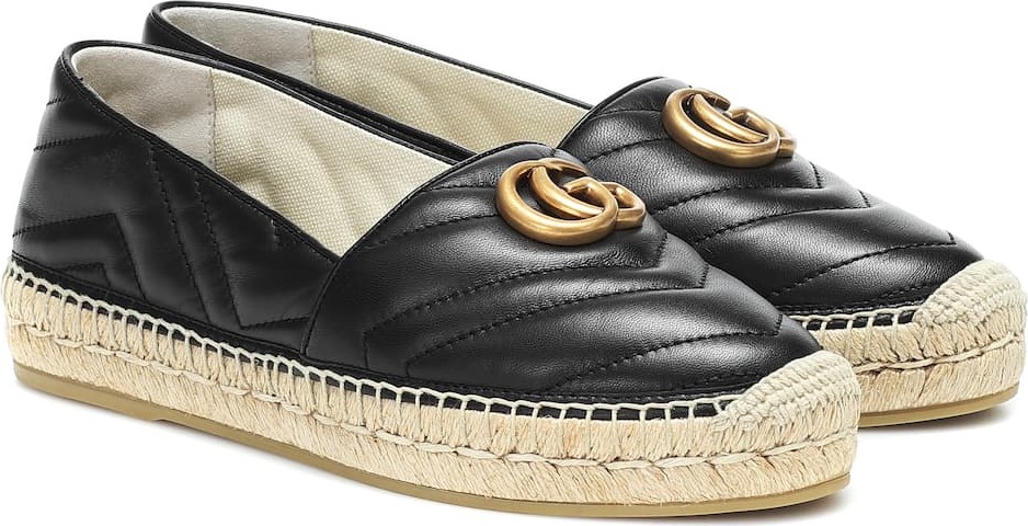 Gucci Marmont quilted leather espadrilles