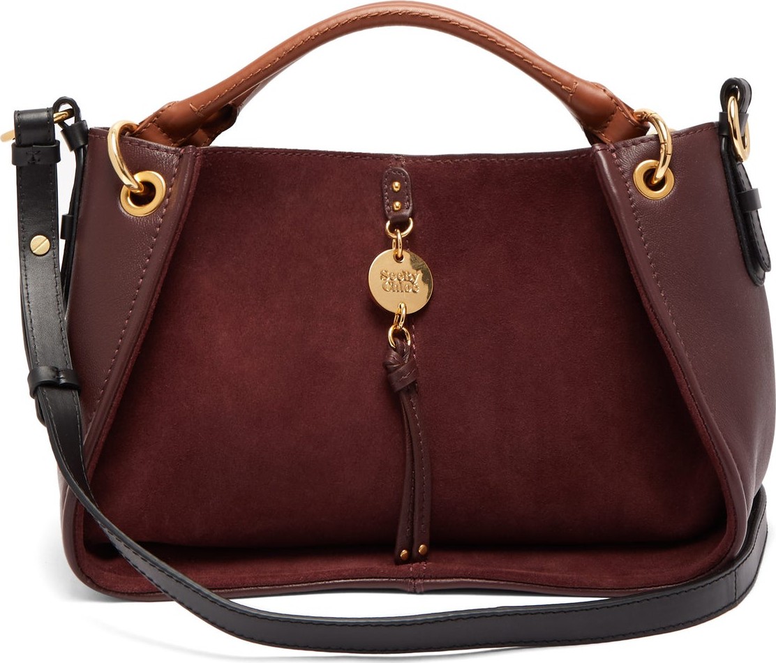 See By Chloé Luce suede and leather shoulder bag