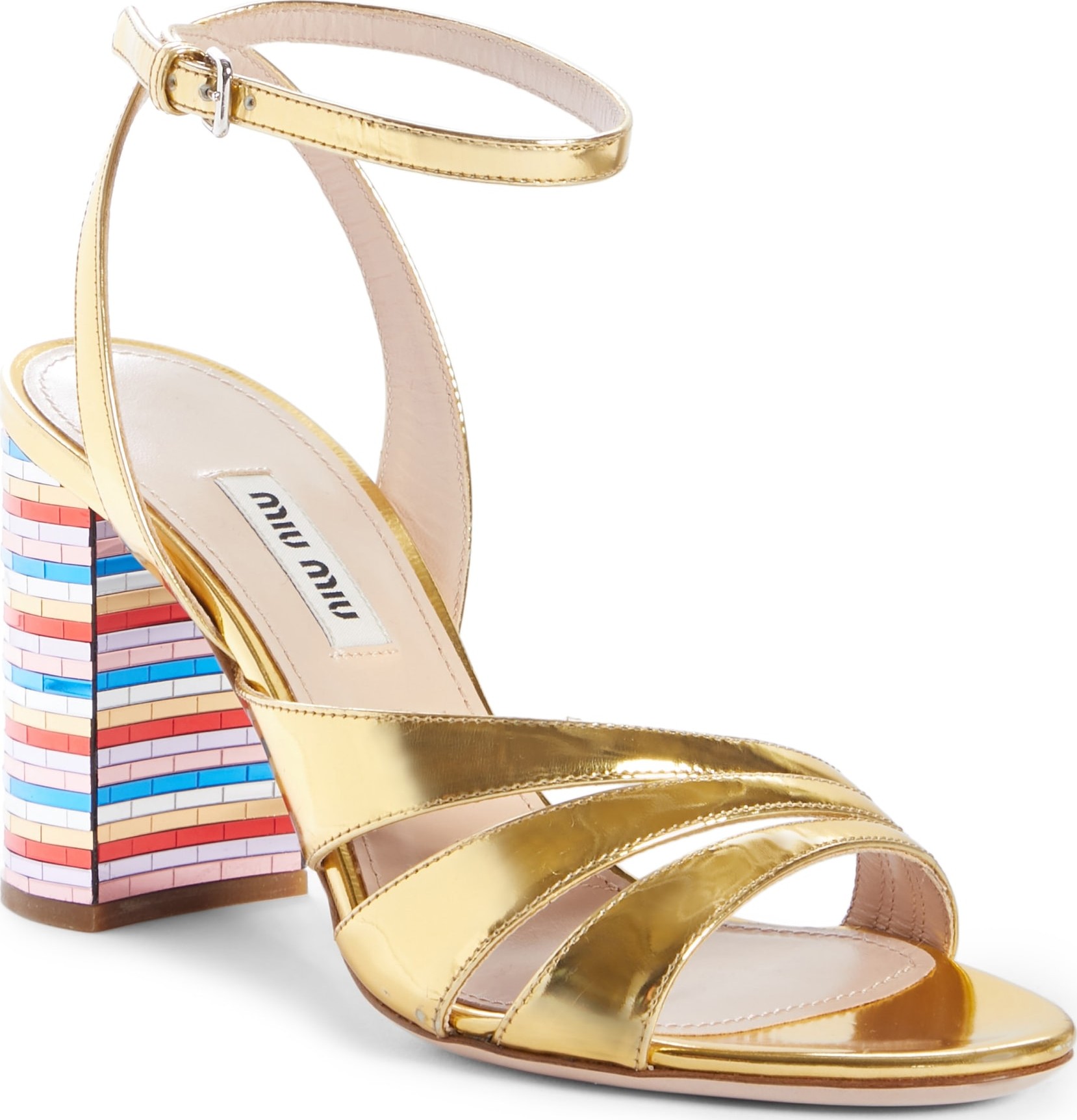 Miu Miu Rainbow Heel Sandal