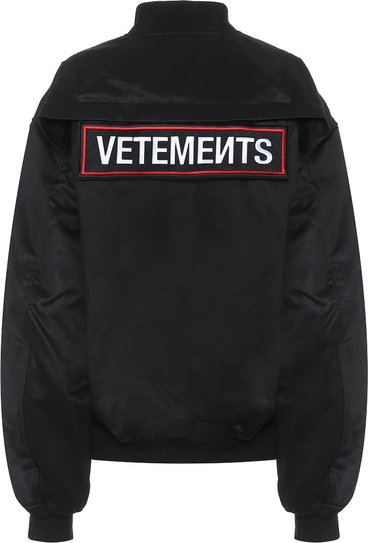 Vetements Police cotton-twill bomber jacket