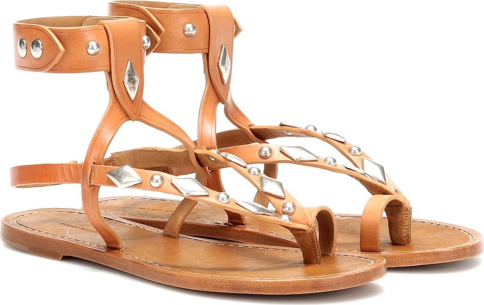 Isabel Marant Lozenge leather sandals
