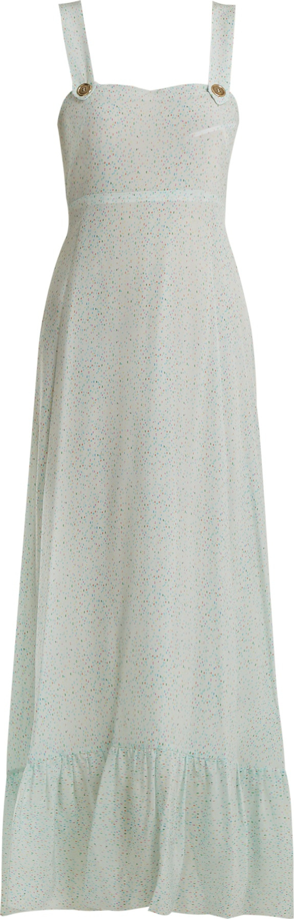 Athena Procopiou Spring Rainbow pinafore silk dress