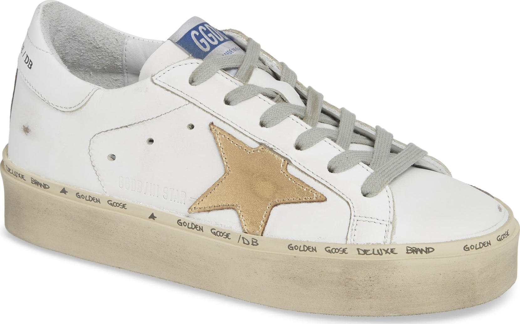 Golden Goose Deluxe Brand Metallic Star Low Top Sneaker