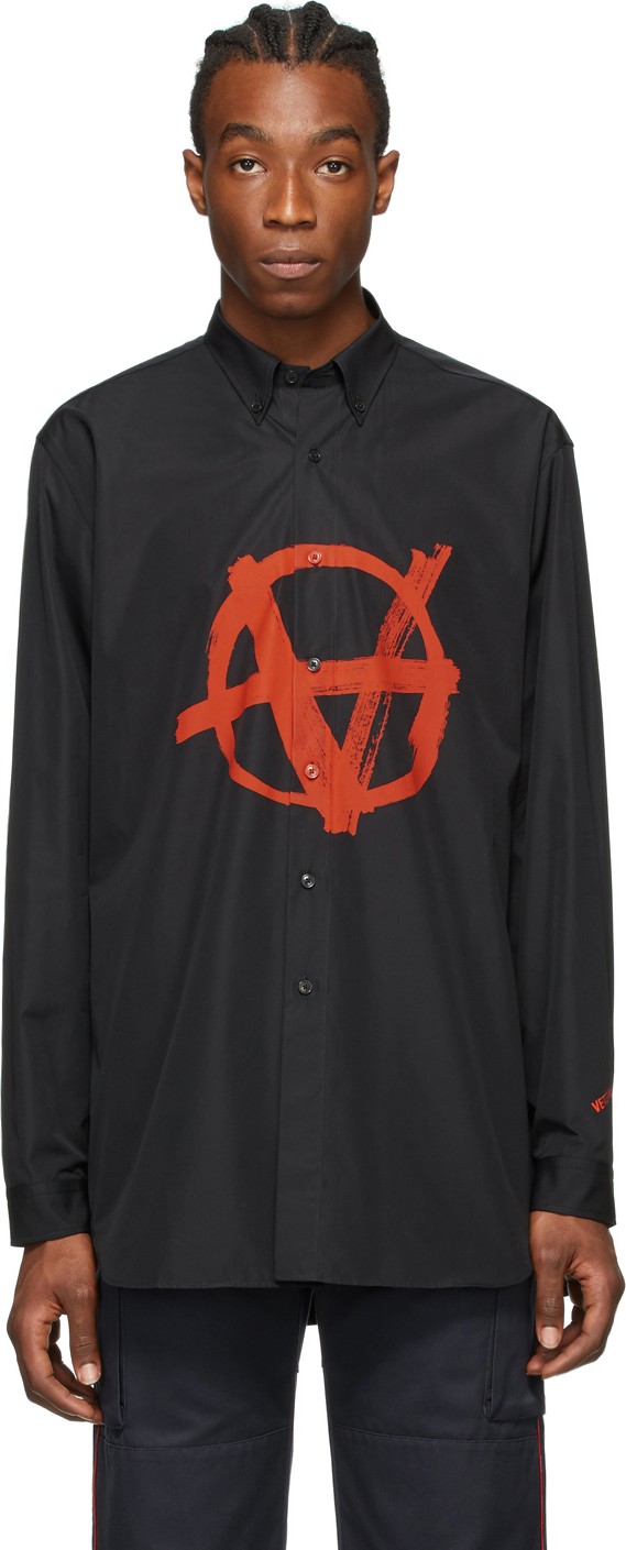 Vetements Black & Red Anarchie Shirt