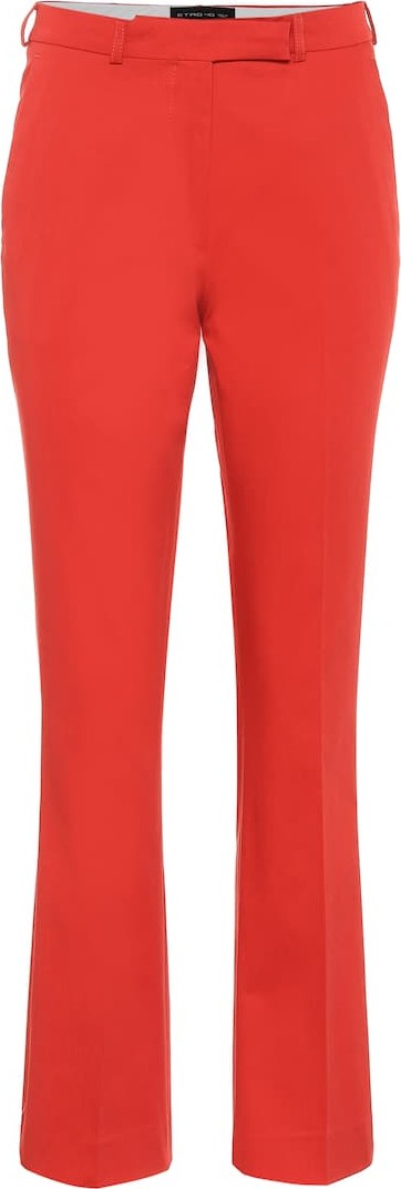 Etro Mid-rise straight crêpe pants