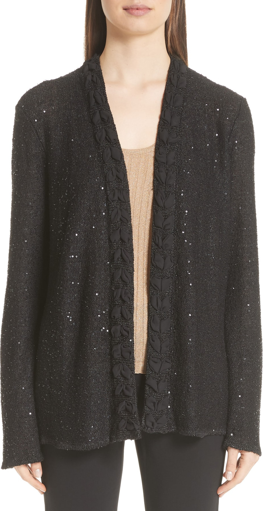 Emporio Armani Sequin Knit Cardigan