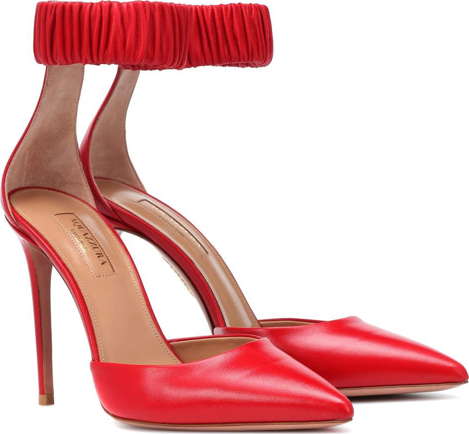 Aquazzura Liberty 105 leather pumps