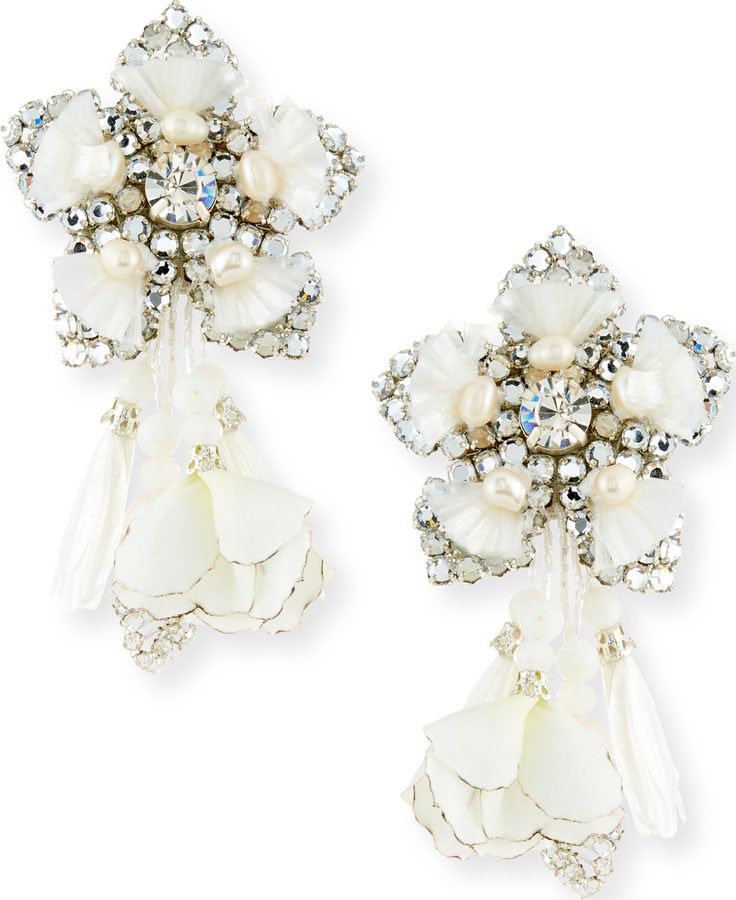 Ranjana Khan Emmanuelle Petal Clip-On Earrings