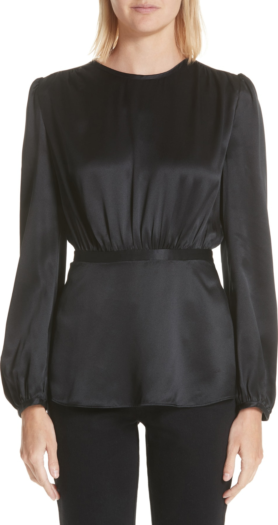 Co Crepe Back Satin Blouse