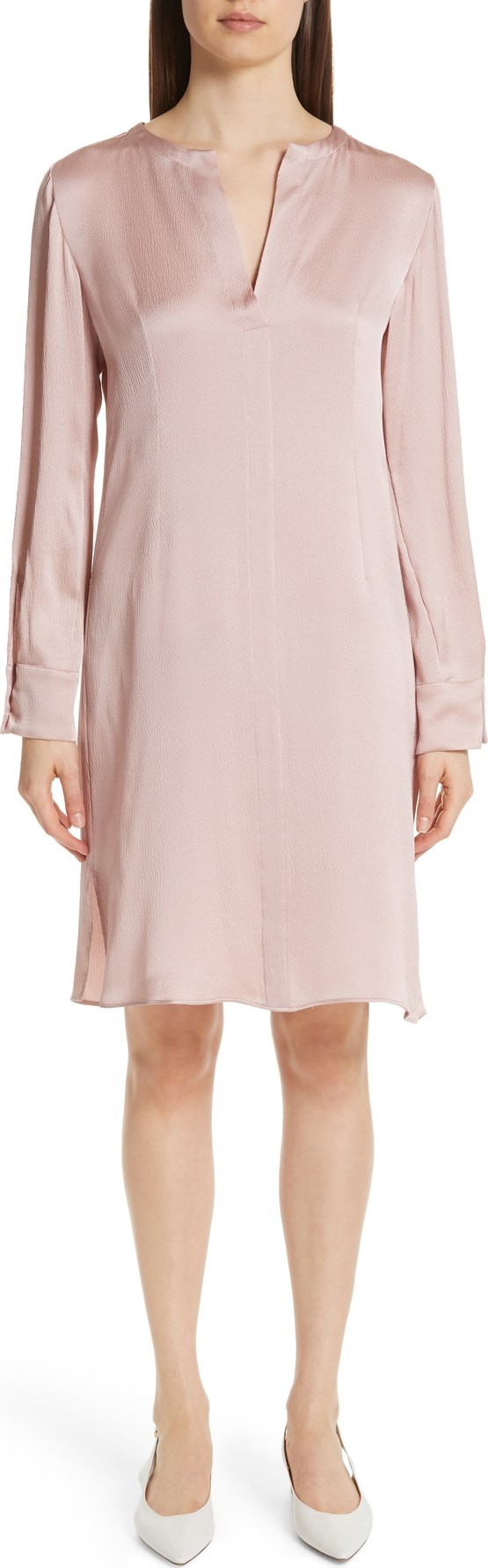 Mansur Gavriel Hammered Silk Shift Dress