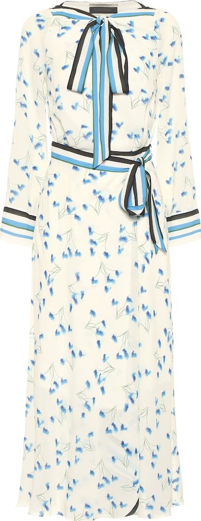 Roland Mouret Fernandina floral seersucker dress