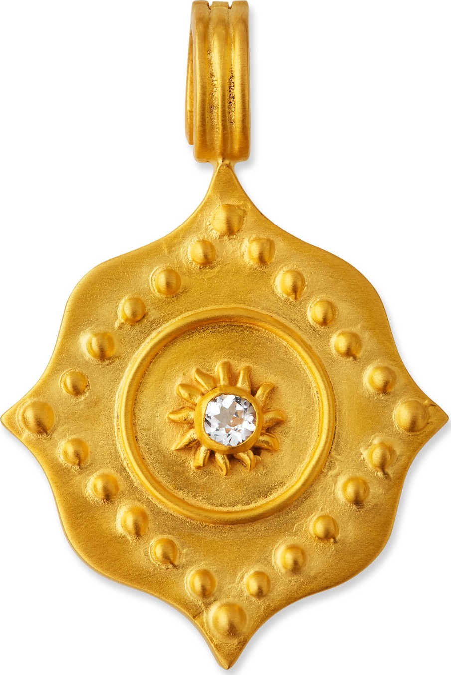 Dina Mackney White Topaz Lotus Pendant