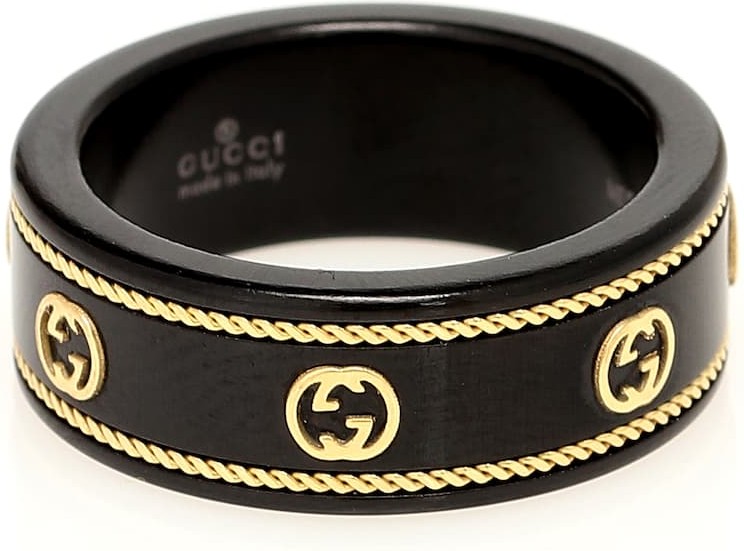 Gucci Icon 18kt gold-embellished ring