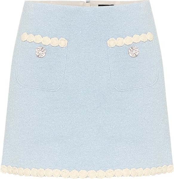 MARC JACOBS The Tweed wool-blend miniskirt