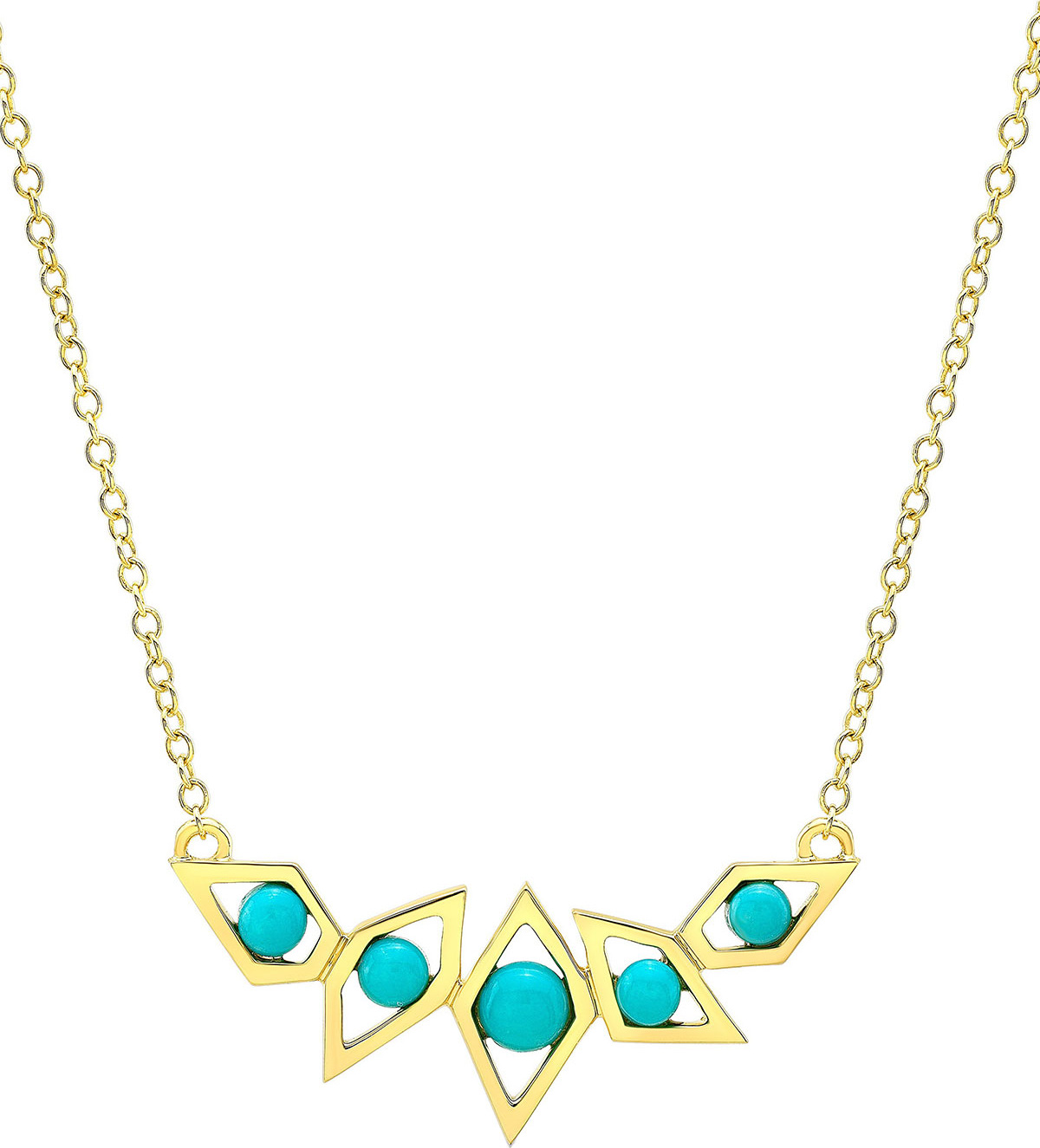 Ron Hami Birds of Paradise Turquoise Necklace