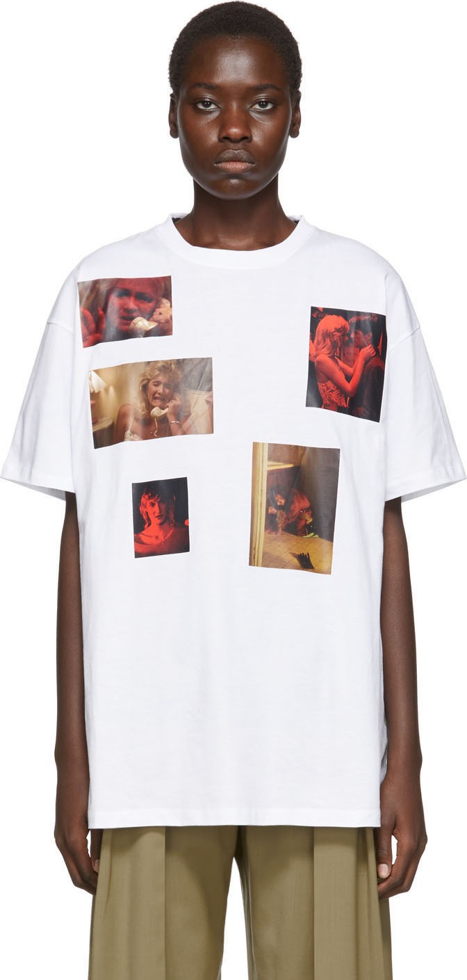 Raf Simons White Six Picture T-Shirt