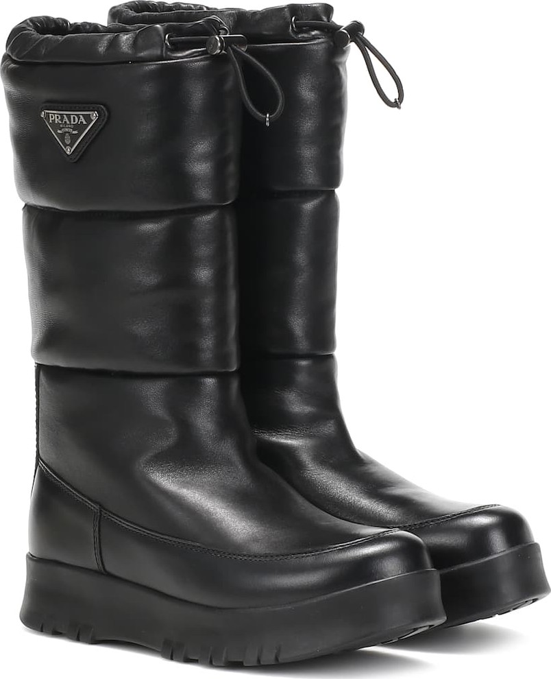 Prada Platform leather boots