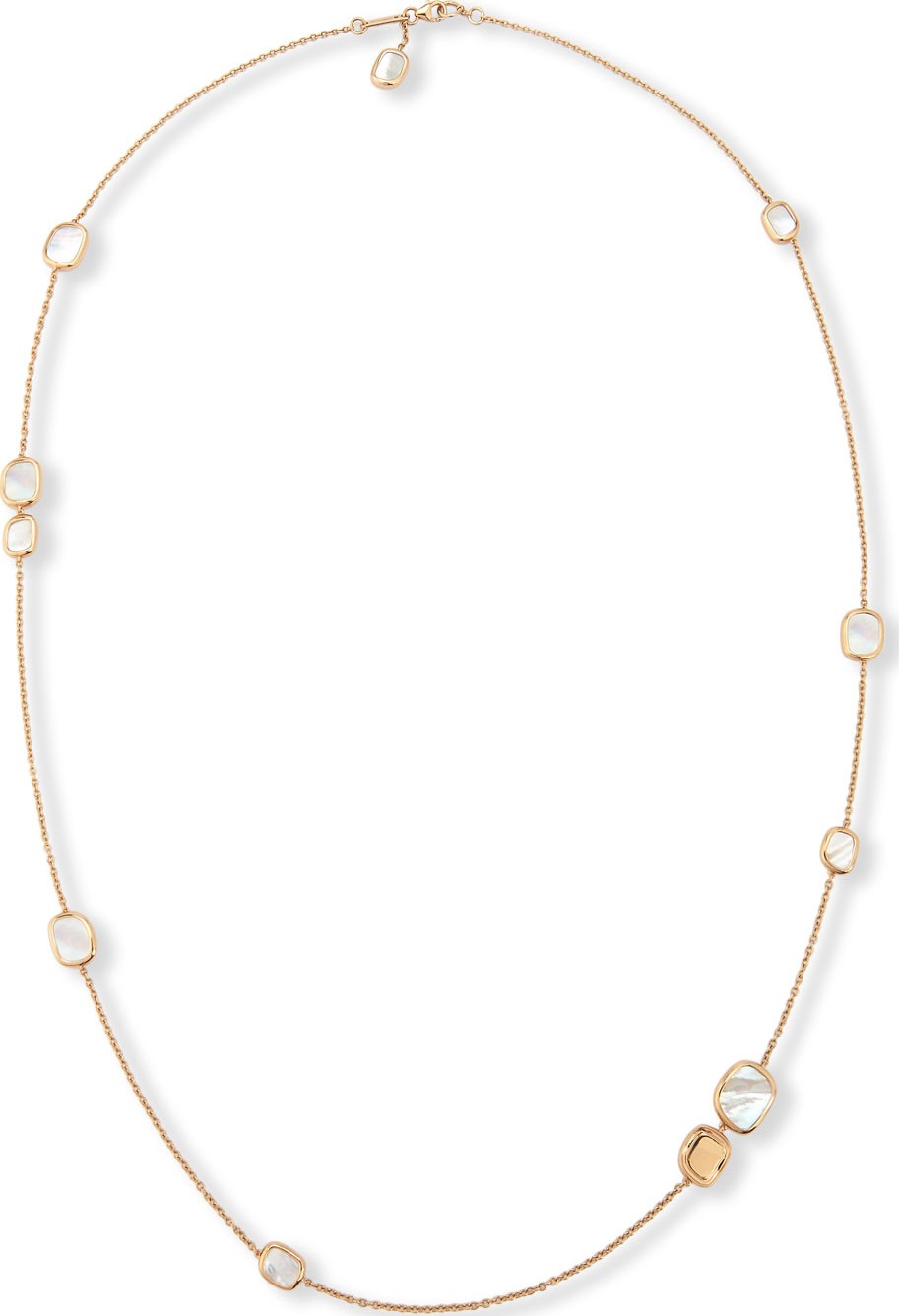 Roberto Coin Mother-of-Pearl 18K Rose Gold Station Necklace, 31"