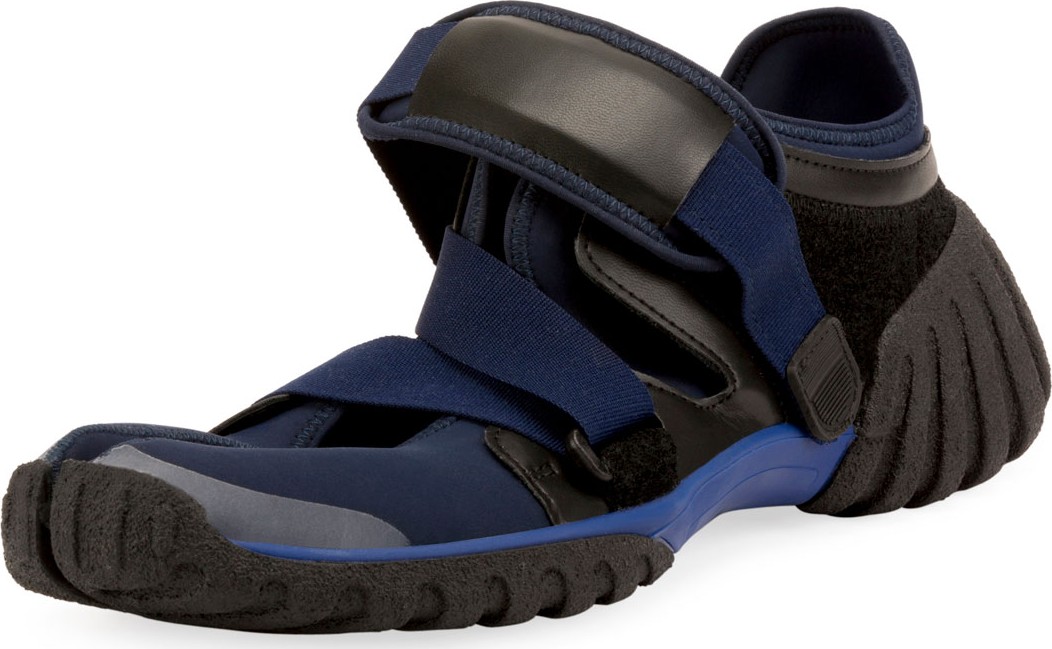 Maison Margiela Men's Neoprene Grip-Strap Sneakers