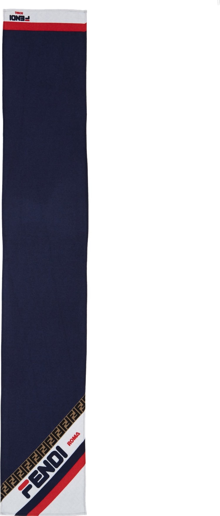 Fendi x FILA Print Wool & Silk Scarf