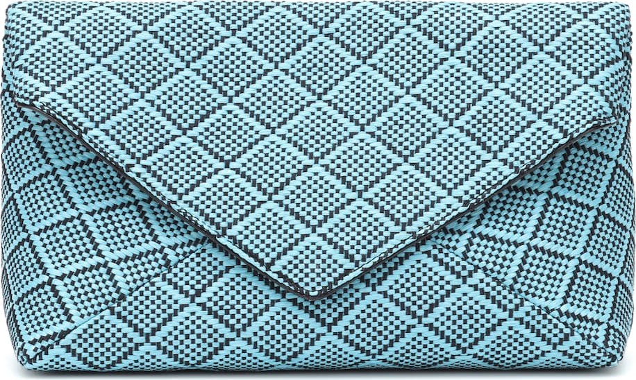 Dries Van Noten Woven raffia clutch