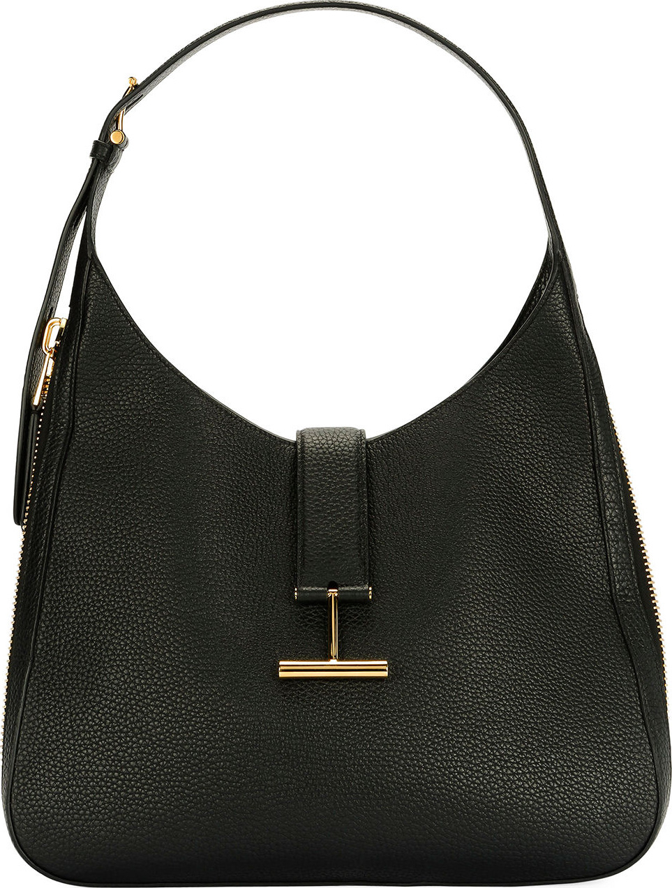 TOM FORD Tara Grain Lux Calf Shoulder Hobo Bag