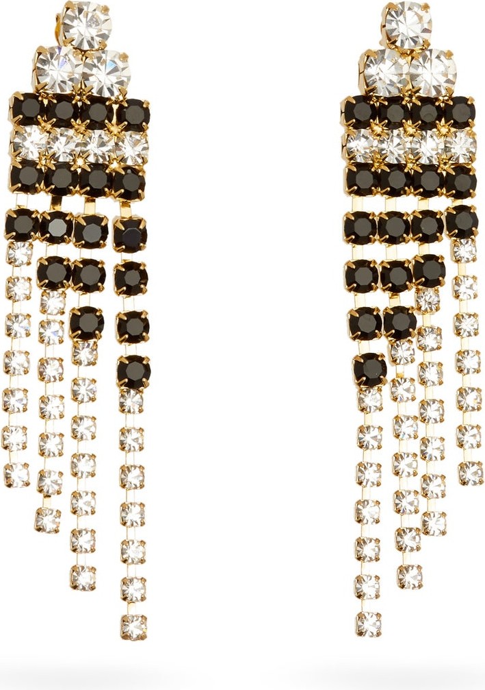 Rosantica Domino crystal-embellished drop earrings