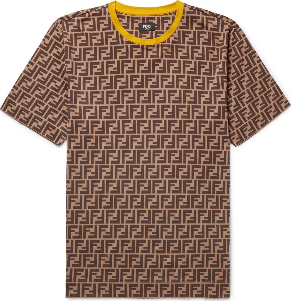 Fendi Logo-Print Cotton-Jersey T-Shirt