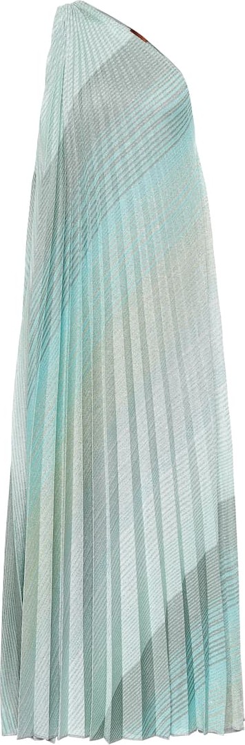 Missoni Pleated metallic silk gown