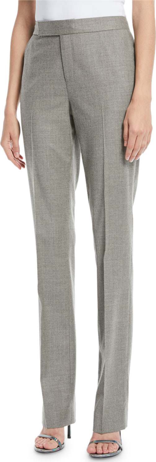 Ralph Lauren Cameron Straight-Leg Virgin Wool Pants Ralph Lauren Cameron Straight-Leg Virgin Wool Pants