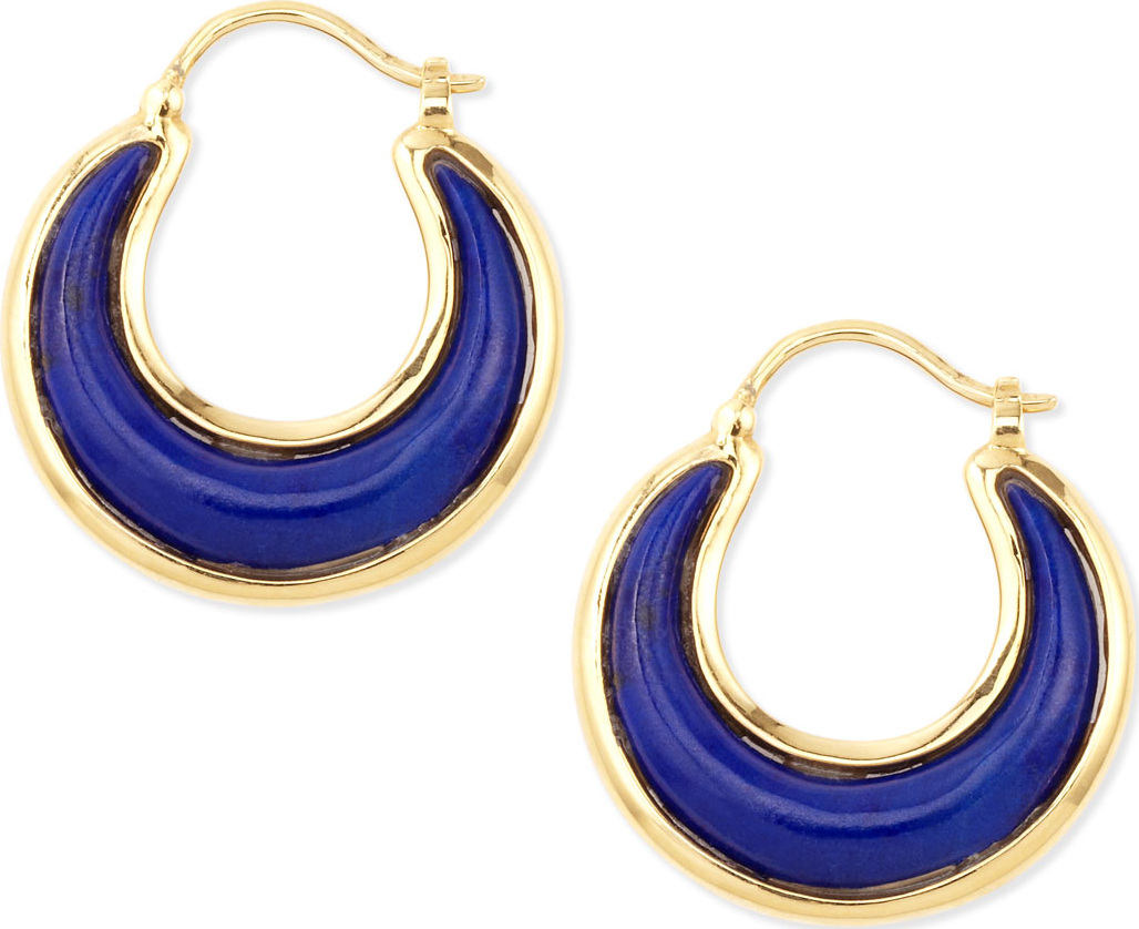 Syna Luna 18k Lapis Lazuli Earrings
