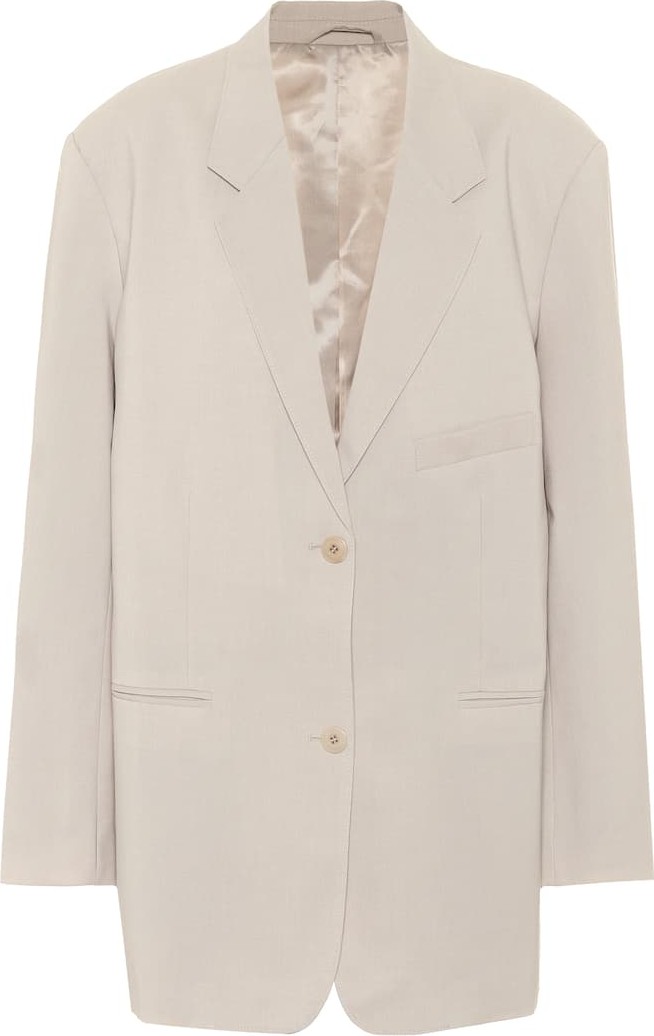 Frankie Shop Pernille  single-breasted crêpe blazer