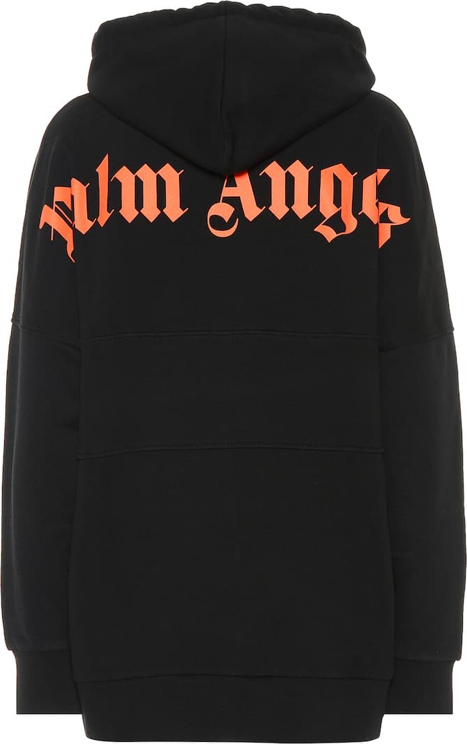 Palm Angels Logo cotton jersey hoodie