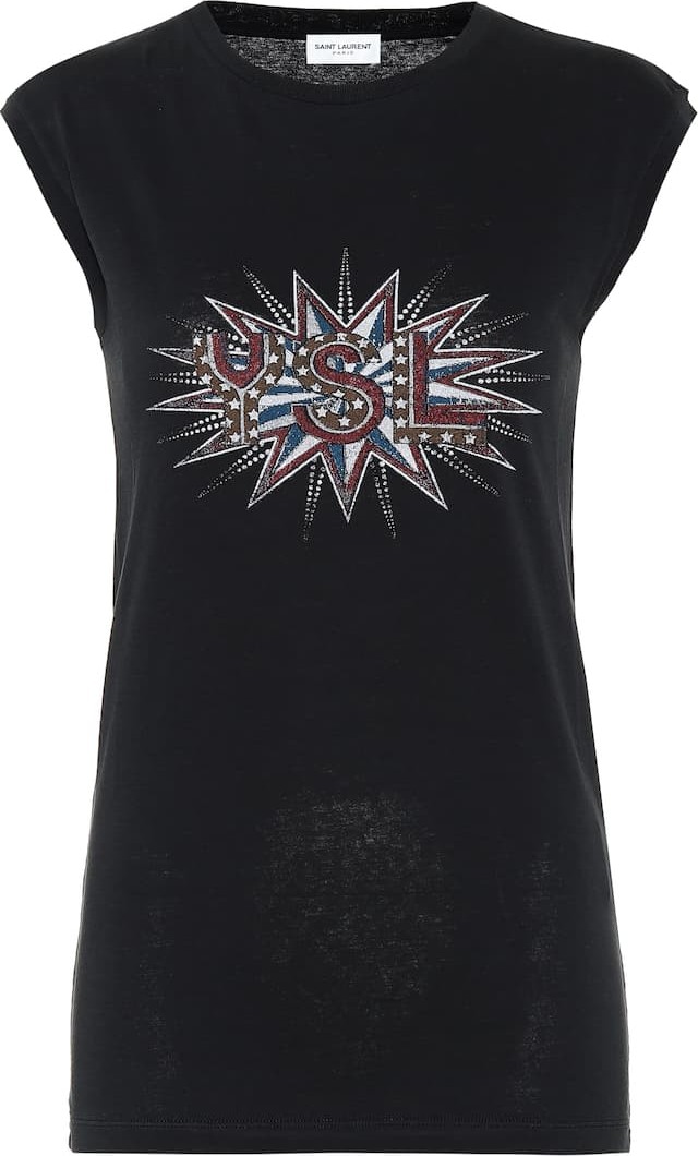 Saint Laurent Sleeveless cotton top