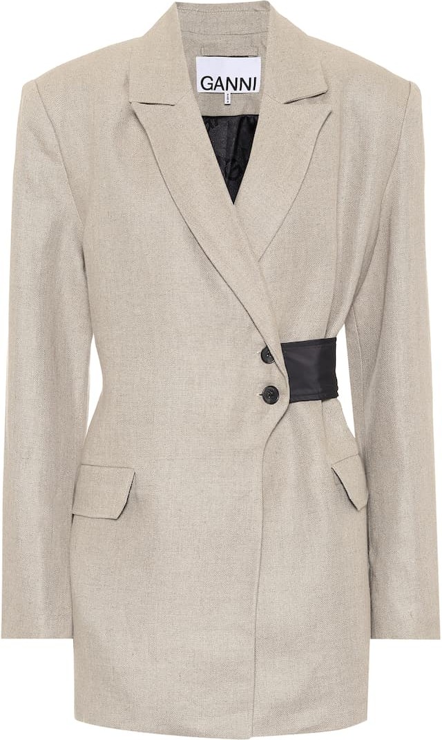 Ganni Linen blazer