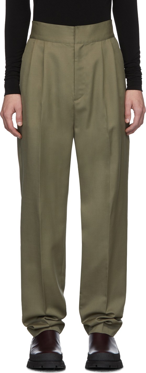 Ambush Taupe Logo Elastic Trousers