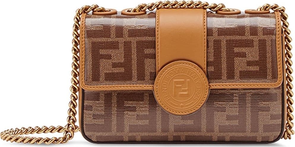 Fendi Caramel Mini Double F bag